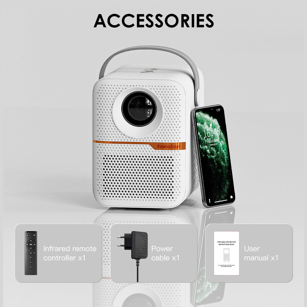 Household Mini Portable LCD Projector P10 Android Projector Outdoor Use
