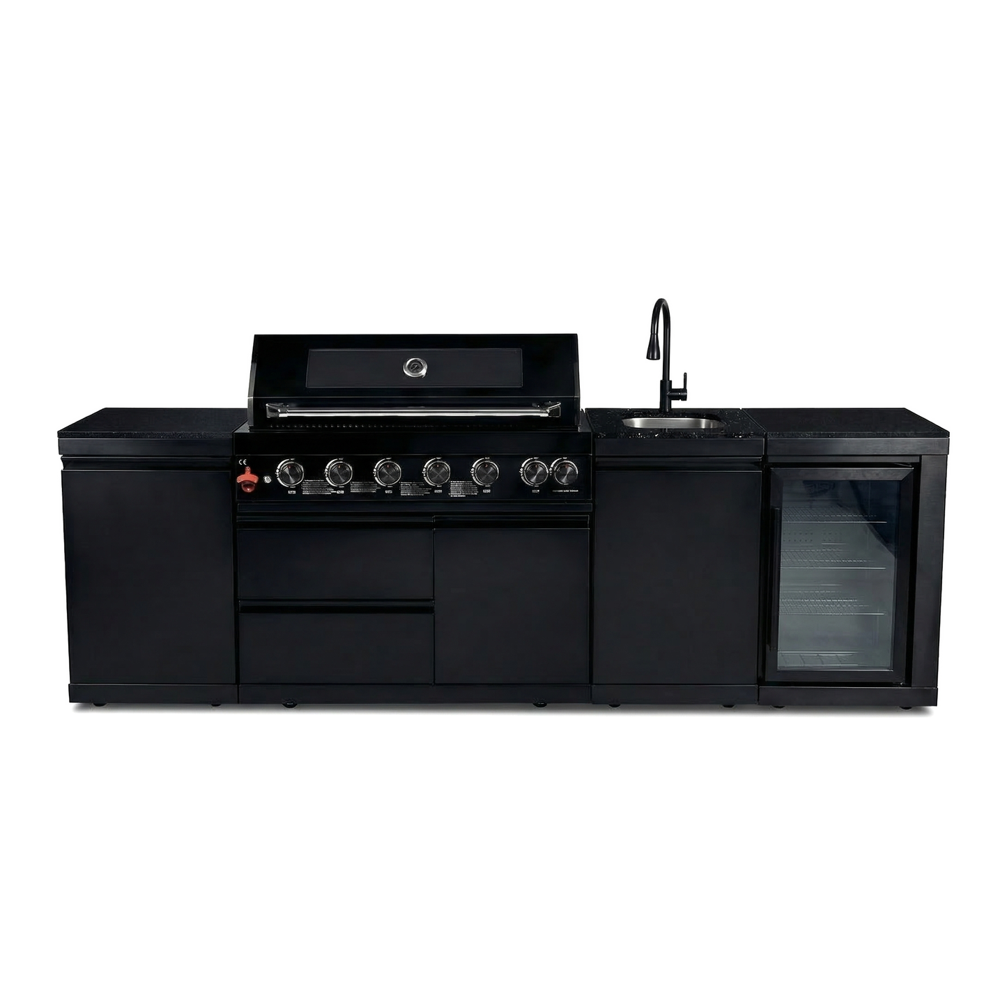 Deluxe Stainless Steel 6-Burner Outdoor Kitchen Grill