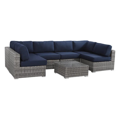 All-Weather Wicker 6-Person Outdoor Sofa Set