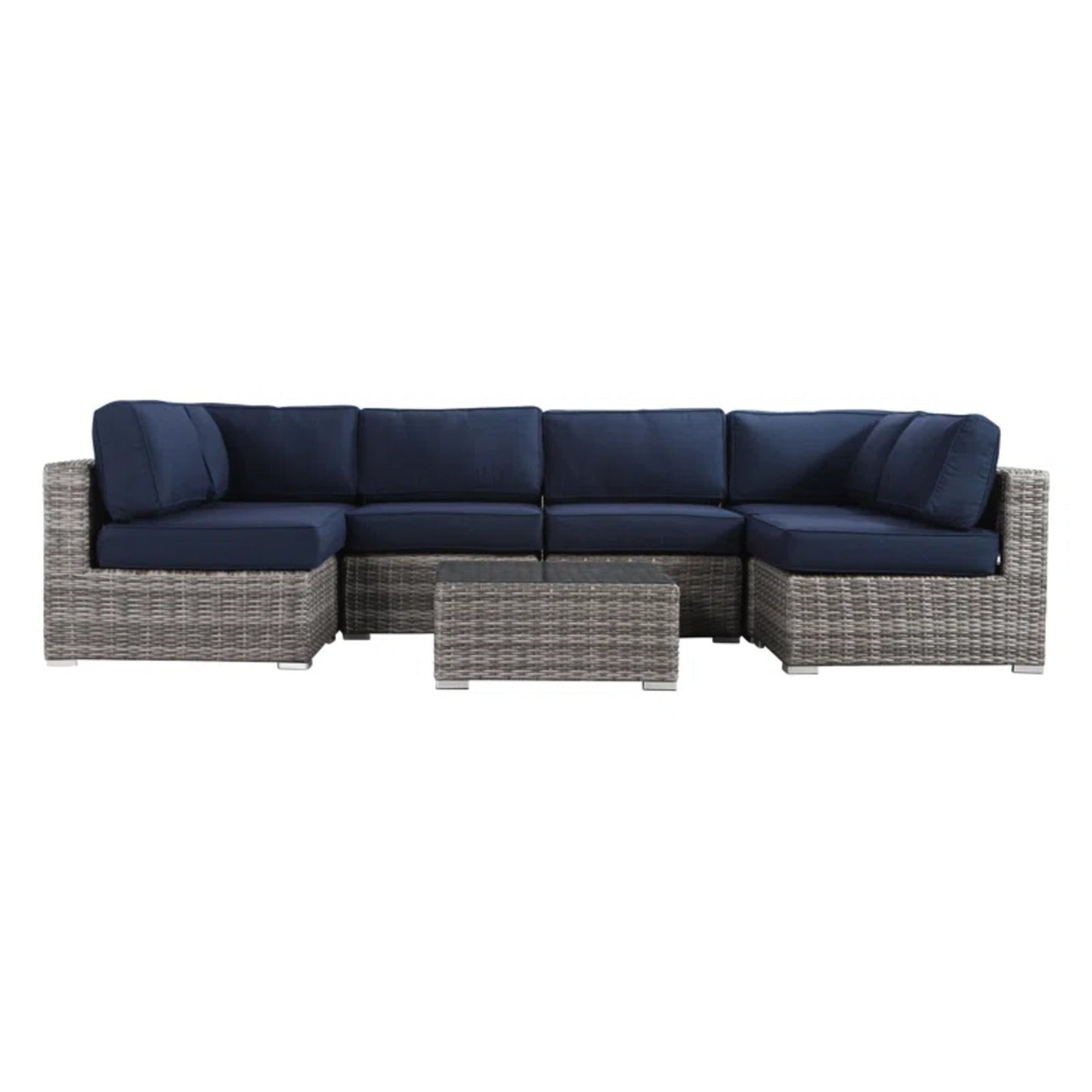 All-Weather Wicker 6-Person Outdoor Sofa Set