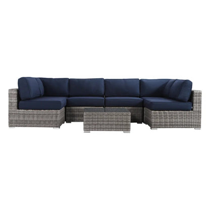 All-Weather Wicker 6-Person Outdoor Sofa Set