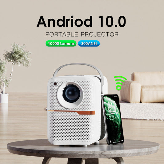 Household Mini Portable LCD Projector P10 Android Projector Outdoor Use