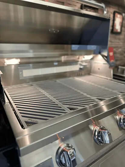 Kokomo Laser Cut Grate 32In Professional Built in Gas Grill 4 Burner/Back Burner, Lifetime warranty