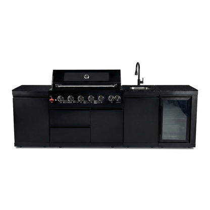 Deluxe Stainless Steel 6-Burner Outdoor Kitchen Grill