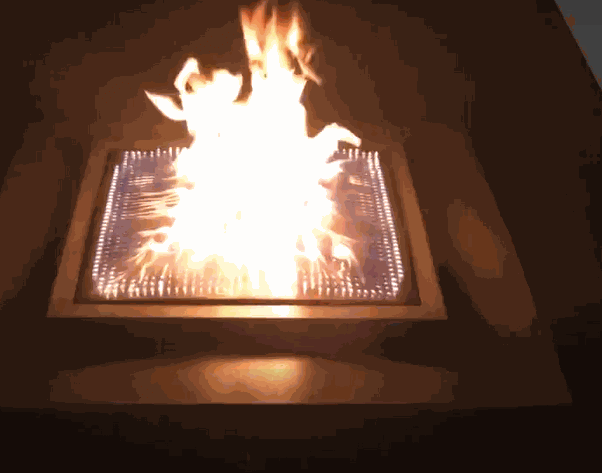 TRU Innovative outdoor Blazing Beats Fire table!