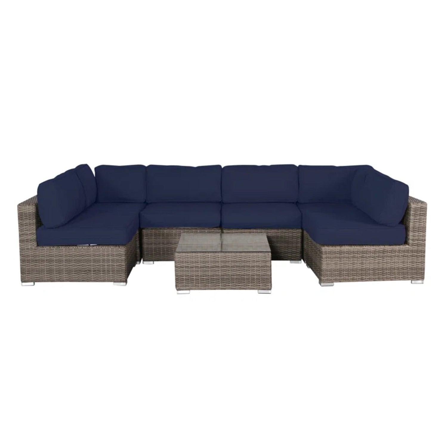 All-Weather Wicker 6-Person Outdoor Sofa Set